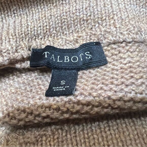 Talbots Oversized Slouchy Sweater Tan size Small - Picture 7 of 8